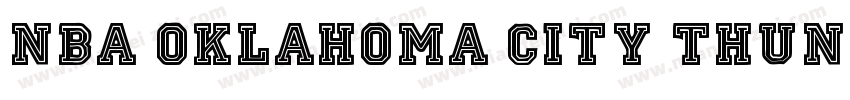 NBA Oklahoma City Thunder Regular字体转换